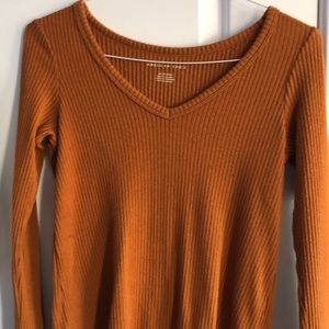 Long sleeved American Eagle ribbed top